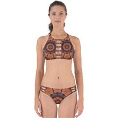 Abstract Kaleidoscope Texture Perfectly Cut Out Bikini Set by Pakrebo