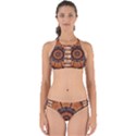 Abstract Kaleidoscope Texture Perfectly Cut Out Bikini Set View1