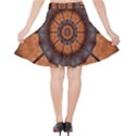 Abstract Kaleidoscope Texture Velvet High Waist Skirt View2