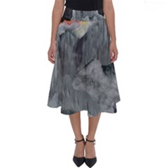Mountains Scene Landscape Perfect Length Midi Skirt by Pakrebo