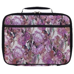 Romantic Pink Flowers Full Print Lunch Bag by retrotoomoderndesigns