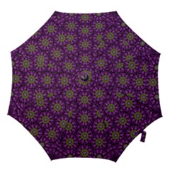 Ornate Heavy Metal Stars In Decorative Bloom Hook Handle Umbrellas (large) by pepitasart