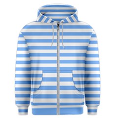 Blue Stripes Men s Zipper Hoodie by snowwhitegirl