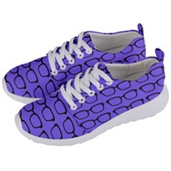Nerdy Glasses Purple Men s Lightweight Sports Shoes by snowwhitegirl