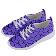 Nerdy Glasses Purple Women s Lightweight Sports Shoes by snowwhitegirl