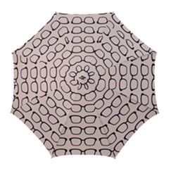 Nerdy Glasses Pink Golf Umbrellas by snowwhitegirl