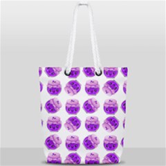Kawaii Grape Jam Jar Pattern Full Print Rope Handle Tote (small) by snowwhitegirl