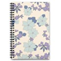 Vintage Floral Blue Pattern 5.5  x 8.5  Notebook View1