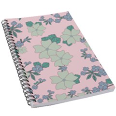 Vintage Floral Lilac Pattern Pink 5 5  X 8 5  Notebook by snowwhitegirl