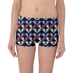 Colorful Cherubs Black Boyleg Bikini Bottoms by snowwhitegirl