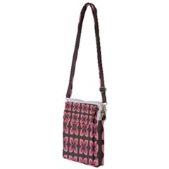 Retro Flower Pink Brown Multi Function Travel Bag by snowwhitegirl