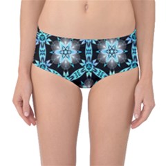 Backgrounds Pattern Wallpaper Mid-waist Bikini Bottoms by Pakrebo
