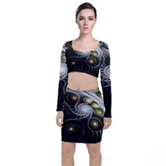 Fractal Bulbs Fantasy Curve Top And Skirt Sets by Pakrebo