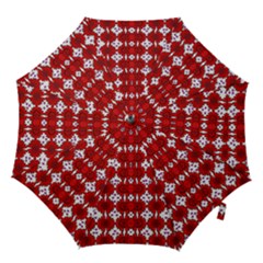 Happy Walls Of Flowers And Hearts Hook Handle Umbrellas (large) by pepitasart
