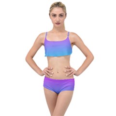 Fuschia Turquoise Dream Layered Top Bikini Set by retrotoomoderndesigns