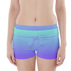 Turquoise Purple Dream Boyleg Bikini Wrap Bottoms by retrotoomoderndesigns