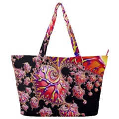 Fractals Colorful Pattern Full Print Shoulder Bag by Pakrebo