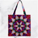 Seamless Abstract Colorful Tile Zipper Grocery Tote Bag View2