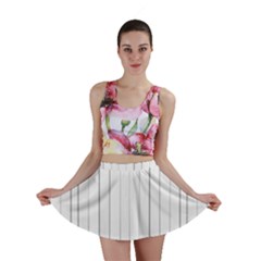 Bright Linear Abstract Print Mini Skirt by dflcprintsclothing