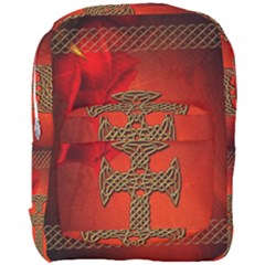 Wonderful Celtic Cross On Vintage Background Full Print Backpack by FantasyWorld7