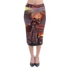 Fantasy Art Fire Heroes Heroes Of Might And Magic Heroes Of Might And Magic Vi Knights Magic Repost Midi Pencil Skirt by Sudhe