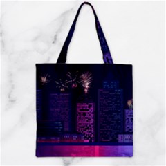 Architecture Home Skyscraper Zipper Grocery Tote Bag by Sudhe