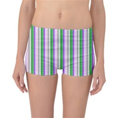 Candy Stripes 2 Reversible Boyleg Bikini Bottoms by retrotoomoderndesigns