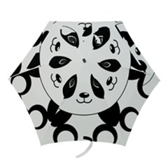 Bear Panda Bear Panda Animals Mini Folding Umbrellas by Sudhe