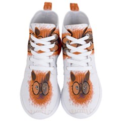 Cat Smart Design Pet Cute Animal Women s Lightweight High Top Sneakers by Sudhe