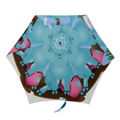 Pig Animal Love Mini Folding Umbrellas by Sudhe