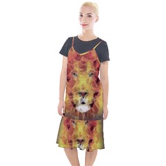 Fractal Lion Camis Fishtail Dress by Sudhe