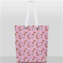 Lamb Pattern Pink Full Print Rope Handle Tote (Small) View1