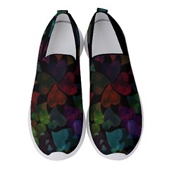 Falling Hearts  Women s Slip On Sneakers by LoolyElzayat