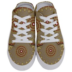 Mandala Art Ornament Pattern Half Slippers by Sudhe