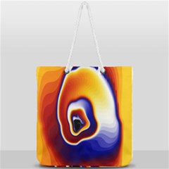 Fractal Art Paint Pattern Texture Full Print Rope Handle Tote (large) by Sudhe