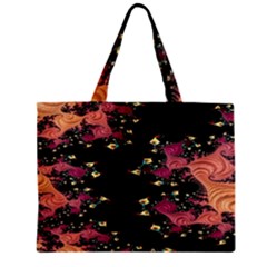 Fractal Fantasy Art Design Swirl Zipper Mini Tote Bag by Sudhe