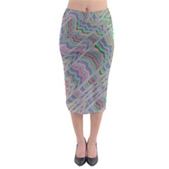 Psychedelic Background Midi Pencil Skirt by Sudhe