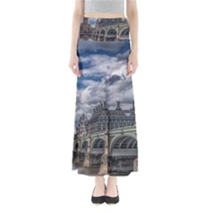 Architecture Big Ben Bridge Buildings Full Length Maxi Skirt by Sudhe