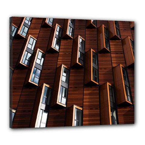Abstract Architecture Building Business Canvas 24  X 20  (stretched) by Sudhe