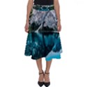 Daylight Forest Glossy Lake Perfect Length Midi Skirt View1