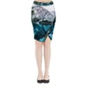 Daylight Forest Glossy Lake Midi Wrap Pencil Skirt View1