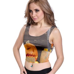 Old Crumpled Pumpkin Crop Top by rsooll