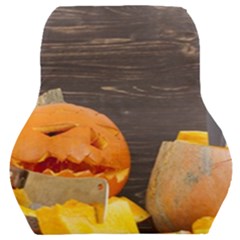 Old Crumpled Pumpkin Car Seat Back Cushion  by rsooll