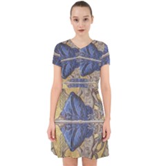 Mosaic Painting Glass Decoration Adorable In Chiffon Dress by Sudhe