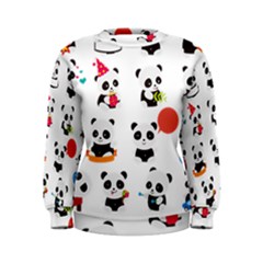 Giant Panda Bear Cuteness Women s Sweatshirt by Sudhe