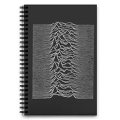Grayscale Joy Division Graph Unknown Pleasures 5 5  X 8 5  Notebook by Sudhe