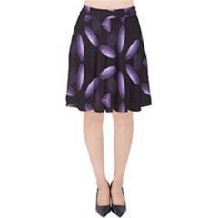 Digital Art Art Artwork Abstract Velvet High Waist Skirt by Pakrebo