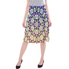 Digital Art Art Artwork Abstract Midi Beach Skirt by Pakrebo