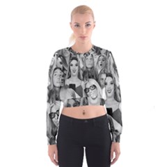 Lele Pons - Funny Faces Cropped Sweatshirt by Valentinaart