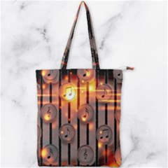 Music Notes Sound Musical Audio Double Zip Up Tote Bag by Mariart